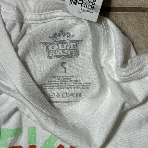 Outkast Men's T-Shirt White Small Cotton So Fresh So Clean - Picture 5 of 5